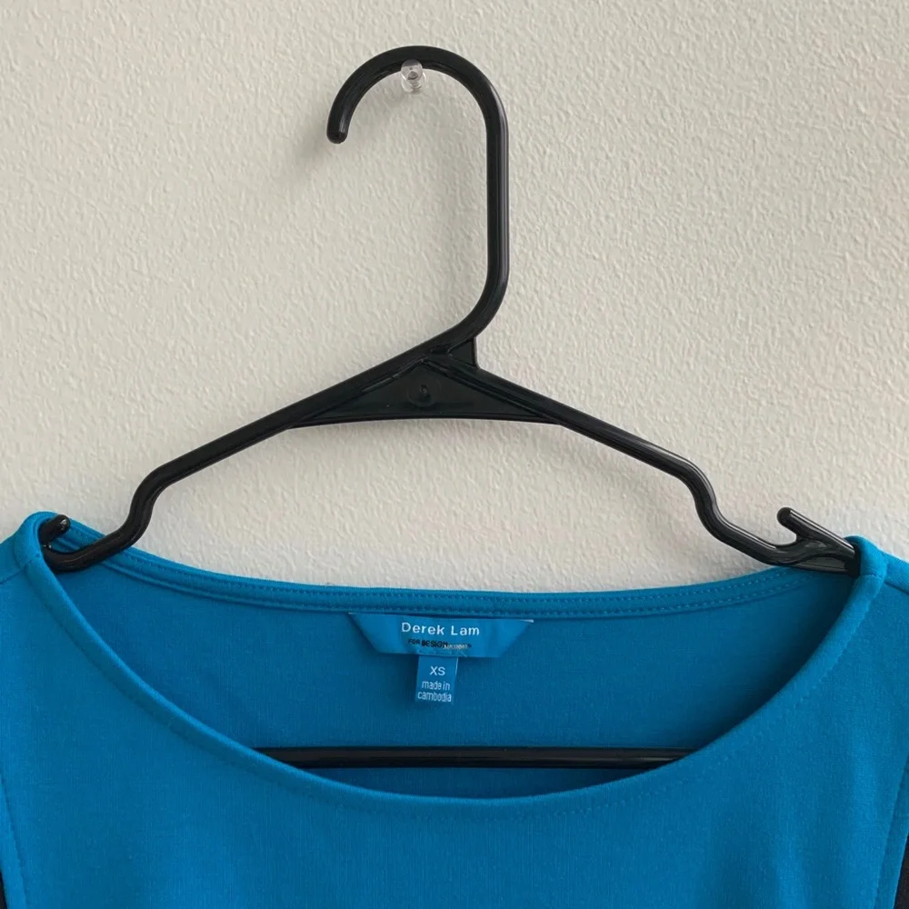 Derek Lam X Kohl’s Fitted Boatneck Dress Blue and Black  Size XS - Picture 4 of 6